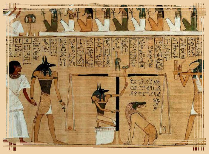 la pesee du coeur dans l'egypte ancienne